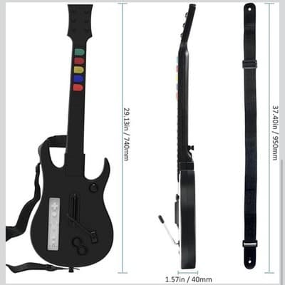 NBCP Wireless Guitar Controller Nintendo Wii for Guitar Hero Rock Band As Is - Thumbnail 10