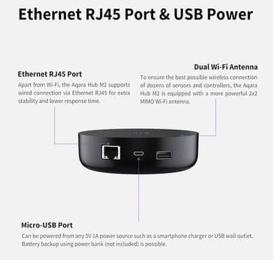 Aqara Hub M2 Smart Home Alarm Bridge Zigbee Apple HomeKit Alexa Google IFTTT - Thumbnail 6