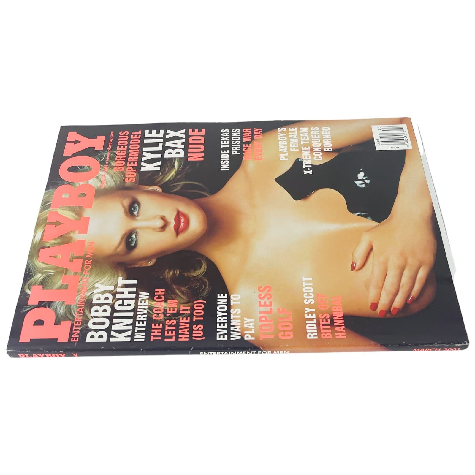 Bobby Knight Playboy Magazine March 2001 Kylie Bax Centerfold Intact Excellent - Thumbnail 3