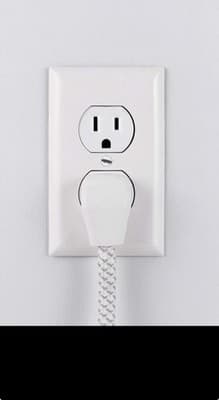 Philips 6 Outlet Surge Protector 6Ft Extension Cord Flat Plug Tangle Free White - Thumbnail 3