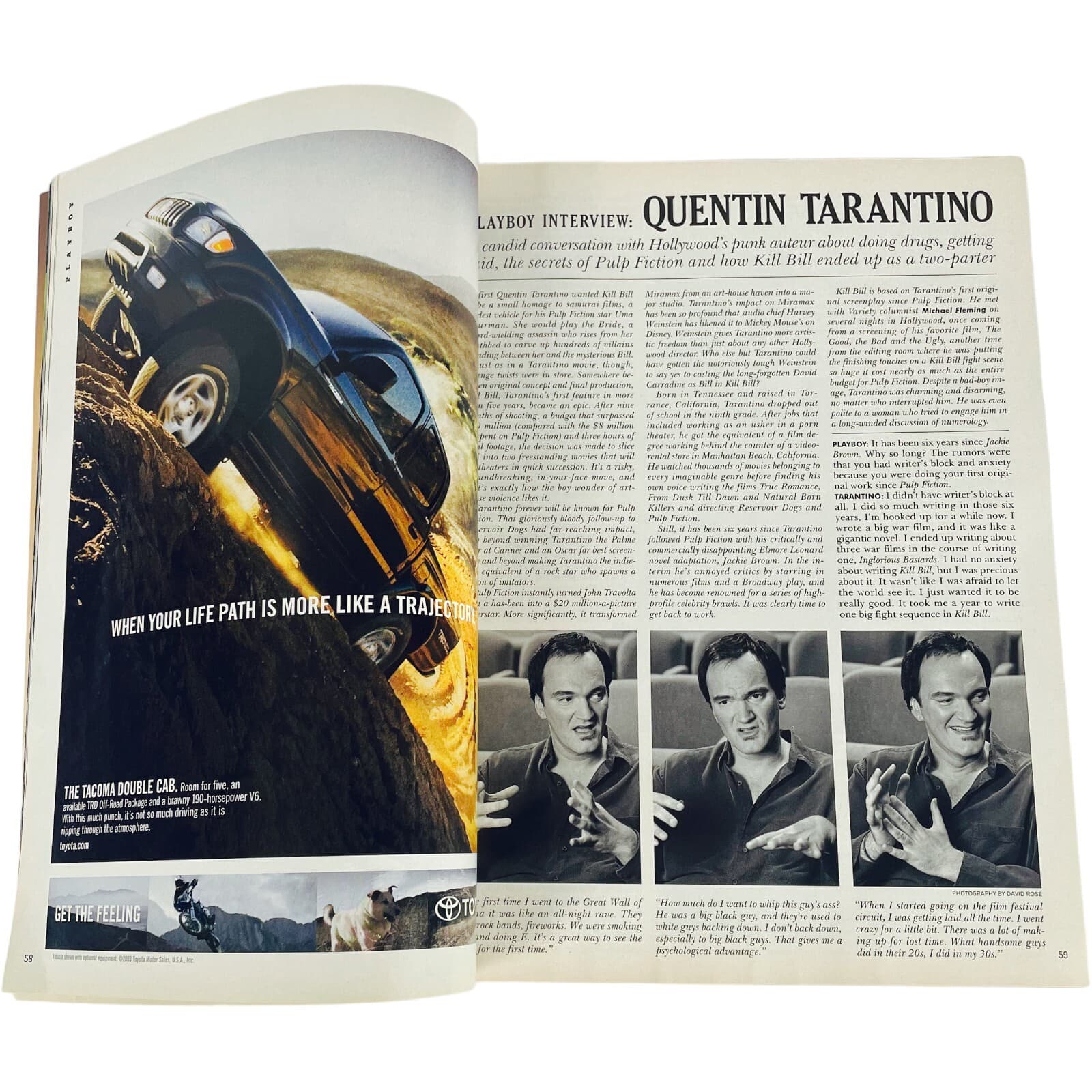 Daryl Hannah Quentin Tarantino Playboy Magazine Nov 2003 Bill Murray Ron Jeremy - Thumbnail 9