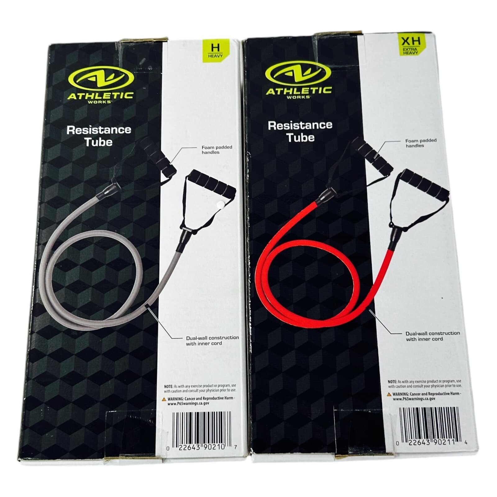Resistance Tube Bands Lot Of 2 Heavy Extra Heavy Workout Athletic Works - Thumbnail 7
