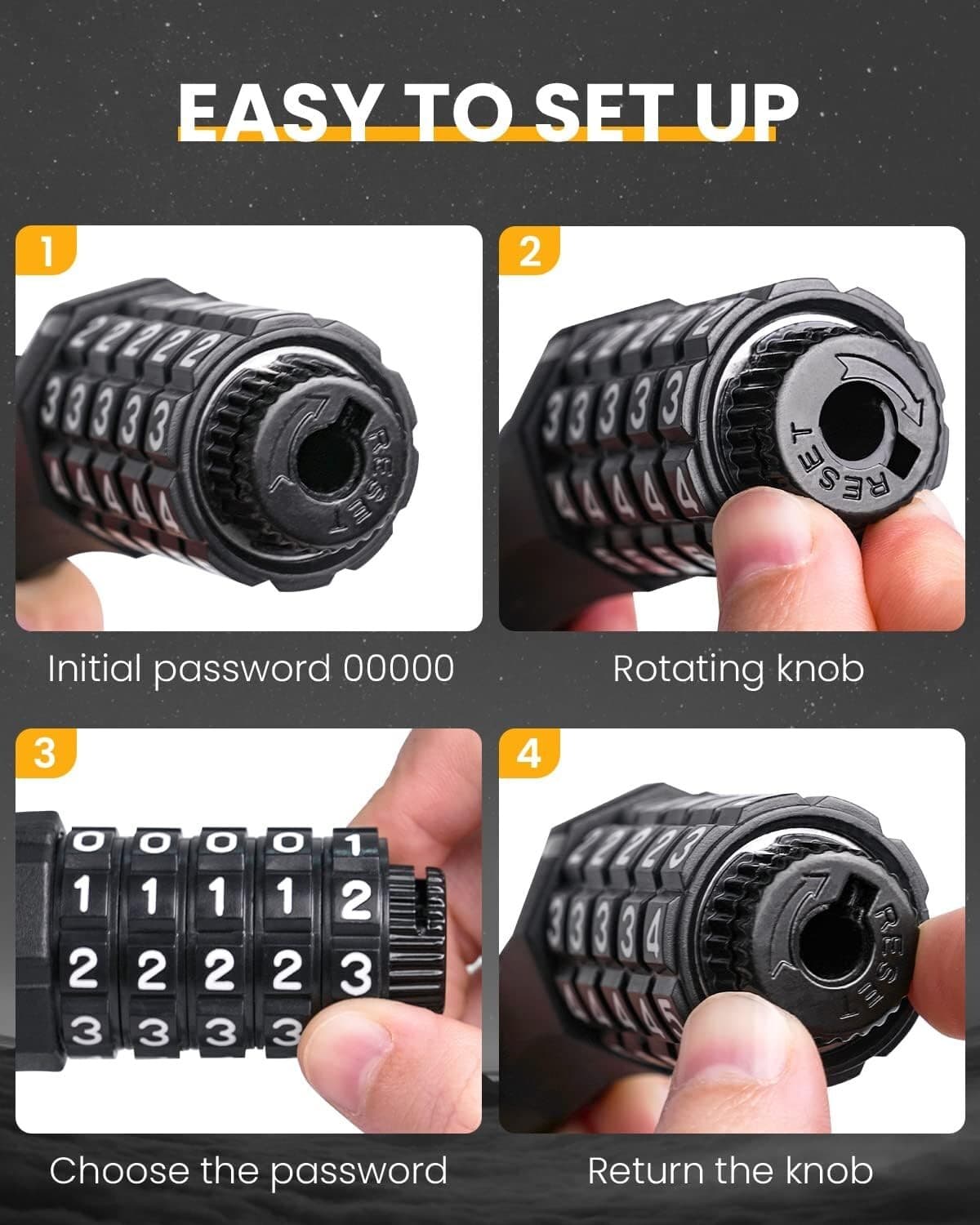 Bike Cable Lock Keyed 6 Feet Bicycle Cable Heavy Duty High Security Lock USA - Thumbnail 11