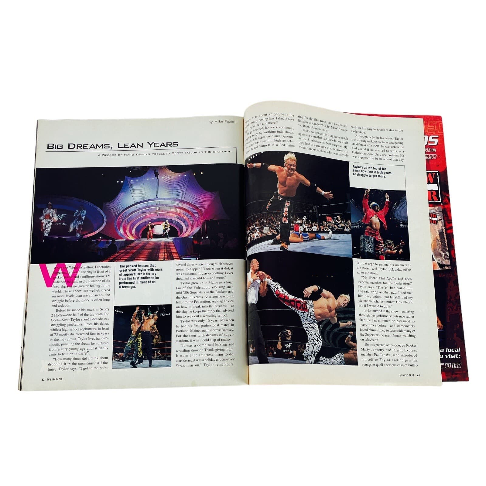 William Regal Kurt Angle WWF Raw Magazine Aug 2001 Dean Malenko WWE Wrestling - Thumbnail 5