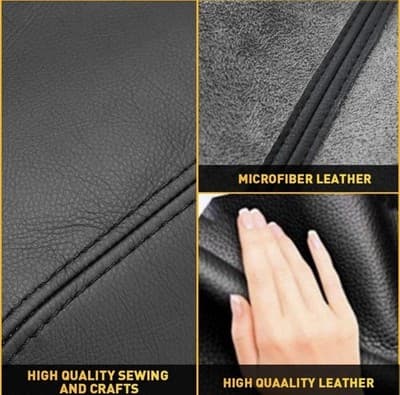 Armrest Leather Console Cover Subaru Impreza 2017-20 Crosstrek 2018-23 Black - Thumbnail 5