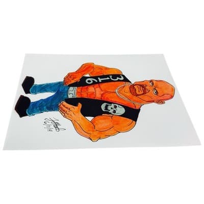 WWE Stone Cold Steve Austin Wrestling Caricature Art Print 8x10 J O’Heale - Thumbnail 4