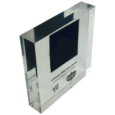 Authentic WWE WrestleMania 22 Ring Canvas Resin Encased Collectible 1/2000 - Thumbnail 7