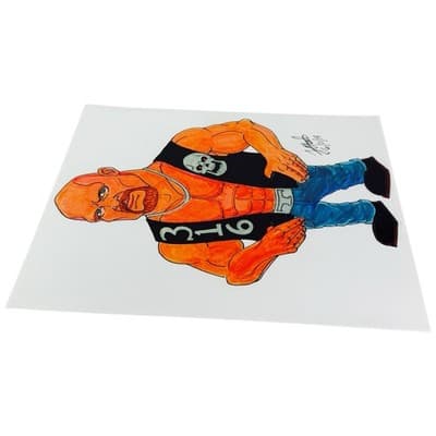 WWE Stone Cold Steve Austin Wrestling Caricature Art Print 8x10 J O’Heale - Thumbnail 5
