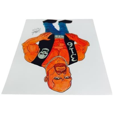 WWE Stone Cold Steve Austin Wrestling Caricature Art Print 8x10 J O’Heale - Thumbnail 8