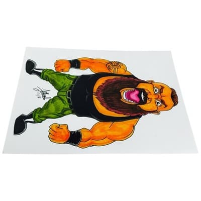 WWE Braun Strowman Wrestling Caricature Art Print 8x10 J O’Heale Heavy Stock - Thumbnail 10