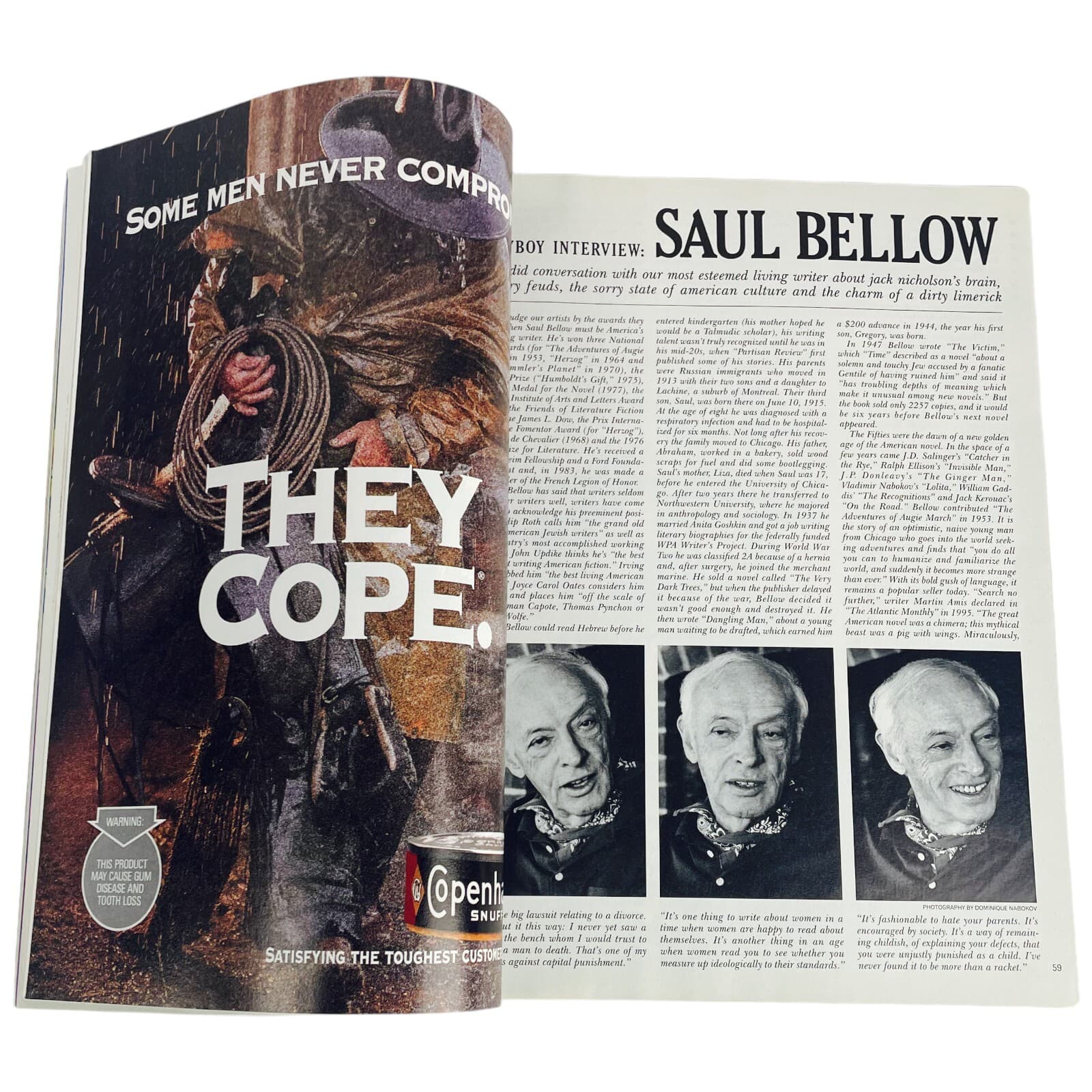 Donald Trump Playboy Magazine May 97 Claudia Schiffer Saul Bellow Morrell Sister - Thumbnail 9
