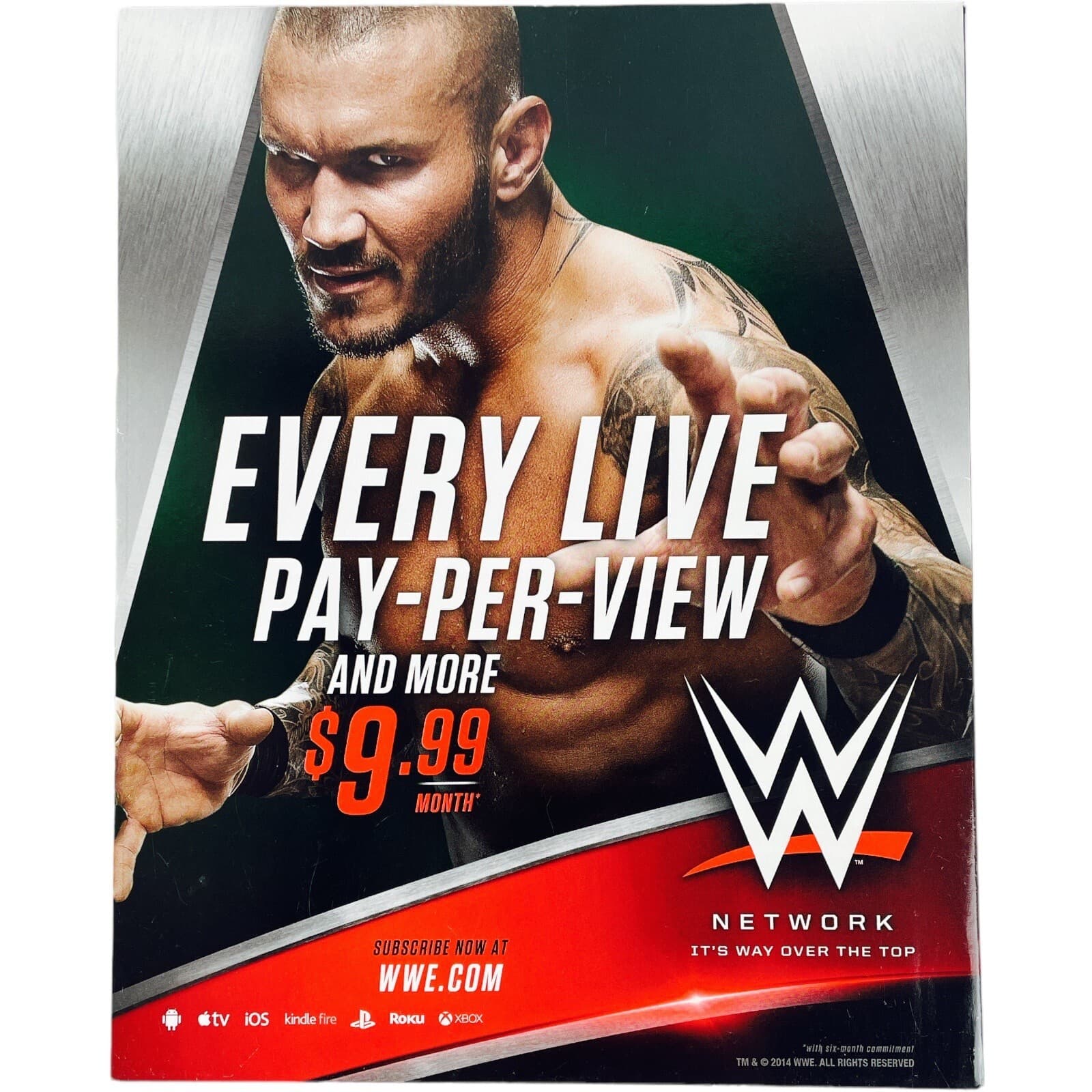 The Undertaker WWE Magazine May 2014 Roman Reigns Randy Orton Edge Women Paige - Thumbnail 7