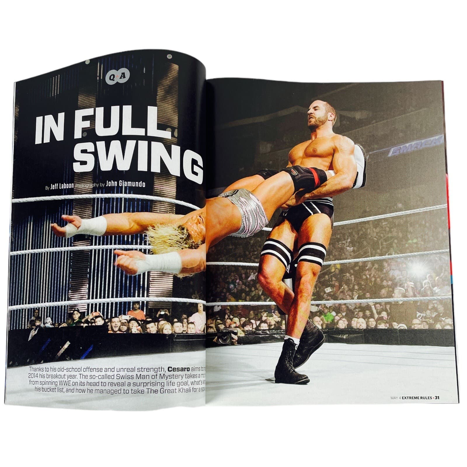 The Undertaker WWE Magazine May 2014 Roman Reigns Randy Orton Edge Women Paige - Thumbnail 3