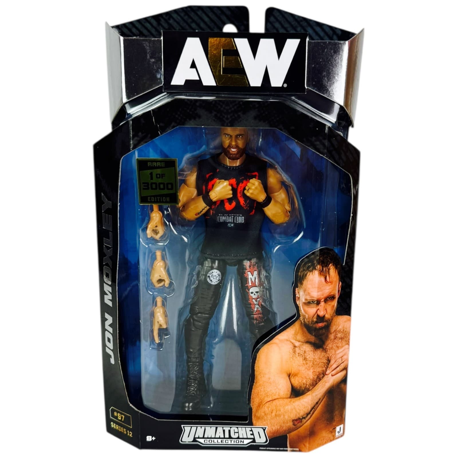 AEW Unmatched Series JON MOXLEY CHASE 1 of 3000 Jazwares 6" Wrestling Figure - Thumbnail 8