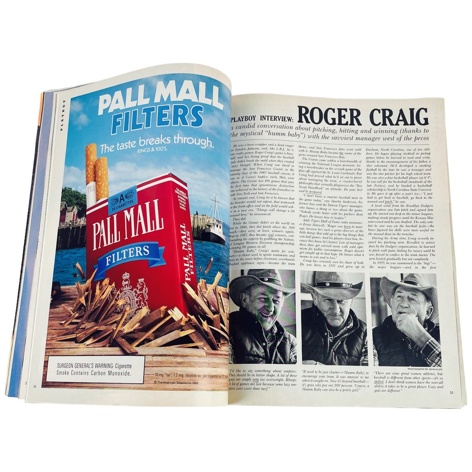 Morton Downey Jr Roger Craig Playboy Magazine Oct 1988 College Issue Reagan Iran - Thumbnail 4