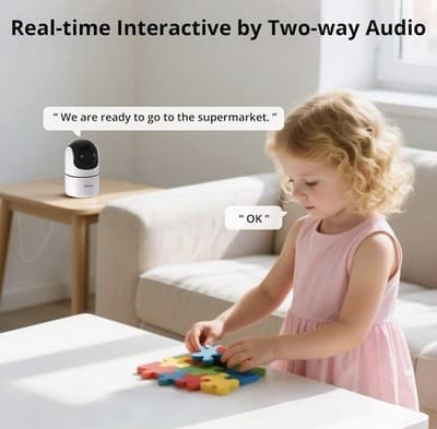 SONOFF Indoor Security Camera CAM-PT2 Pan Tilt 360° View Smart Night Vision WiFi - Thumbnail 6