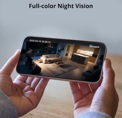SONOFF Indoor Security Camera CAM-PT2 Pan Tilt 360° View Smart Night Vision WiFi - Thumbnail 7