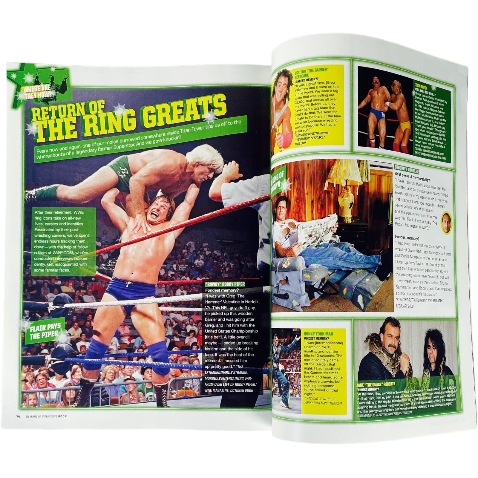 WWE Magazine 25th Anniversary Special Edition Undertaker Ric Flair Hulk Hogan - Thumbnail 5