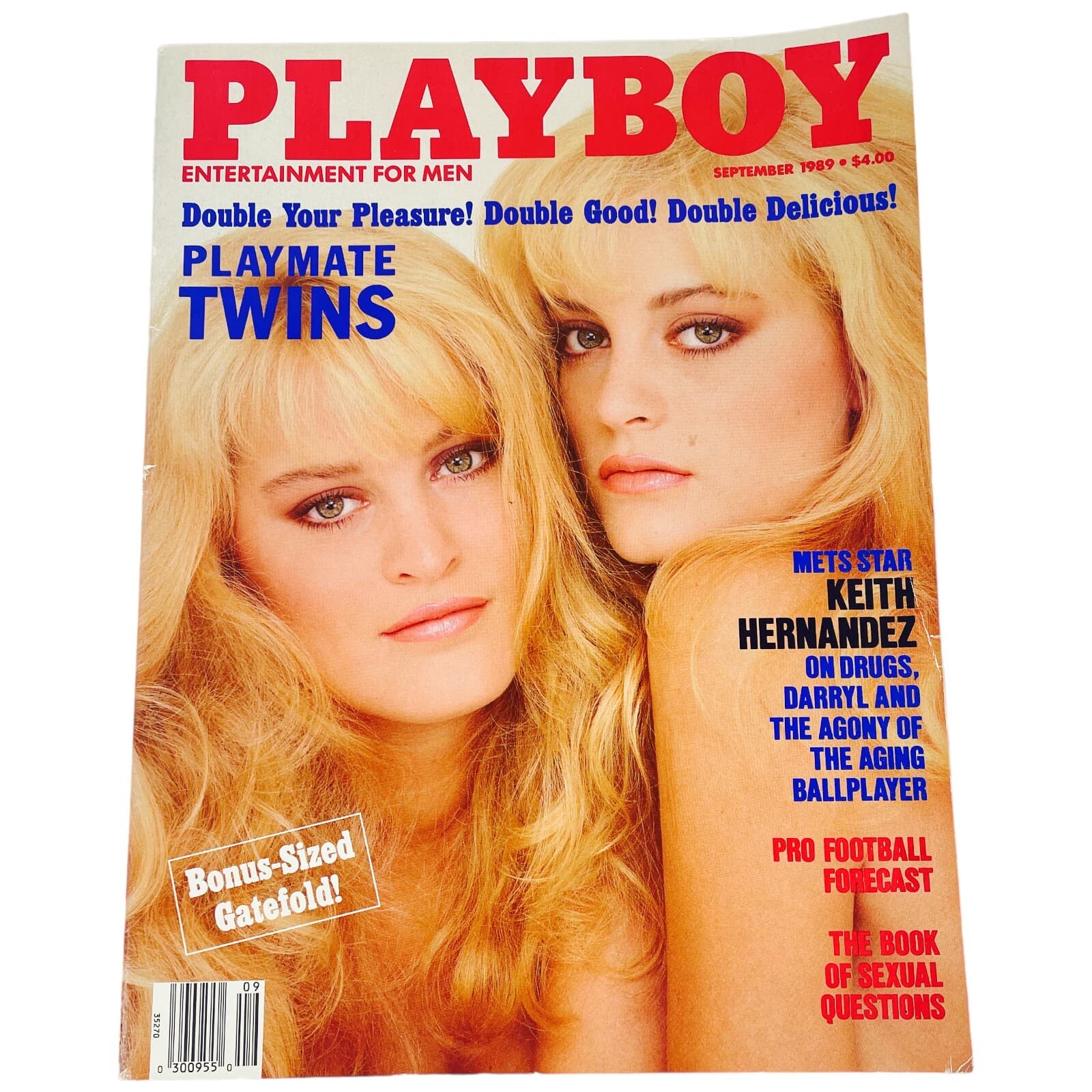 Playboy Magazine Sept 1989 Playmate Twins Keith Hernandez Jeff Daniels Vintage - Thumbnail 6