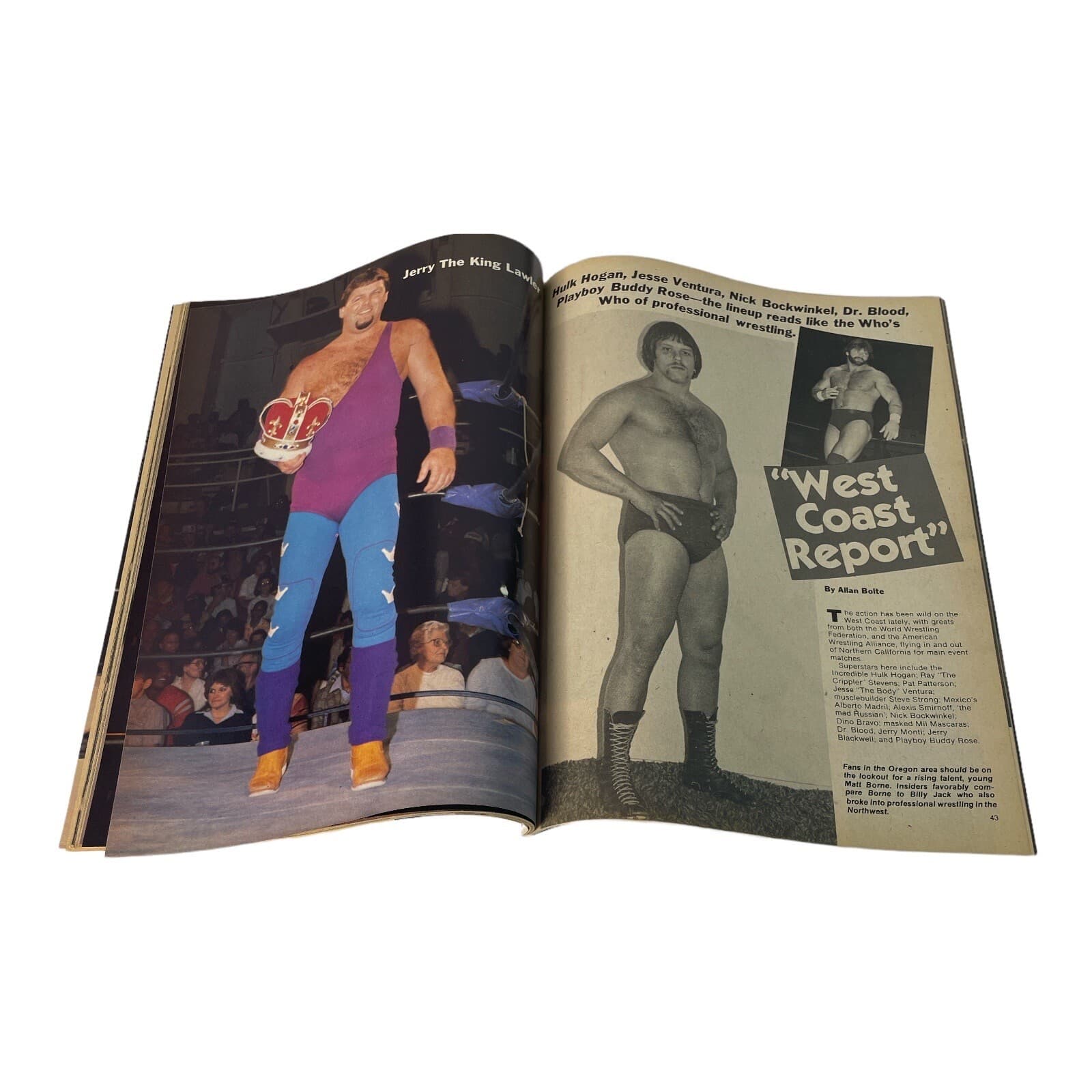 Ric Flair Championship Wrestling Magazine May 1985 Jerry Lawler Hulk Hogan WWF - Thumbnail 5