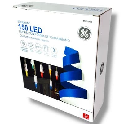 GE StayBright 150 LED Icicle Style Lights Multicolor White Wire 16.2’ Linkable - Thumbnail 9
