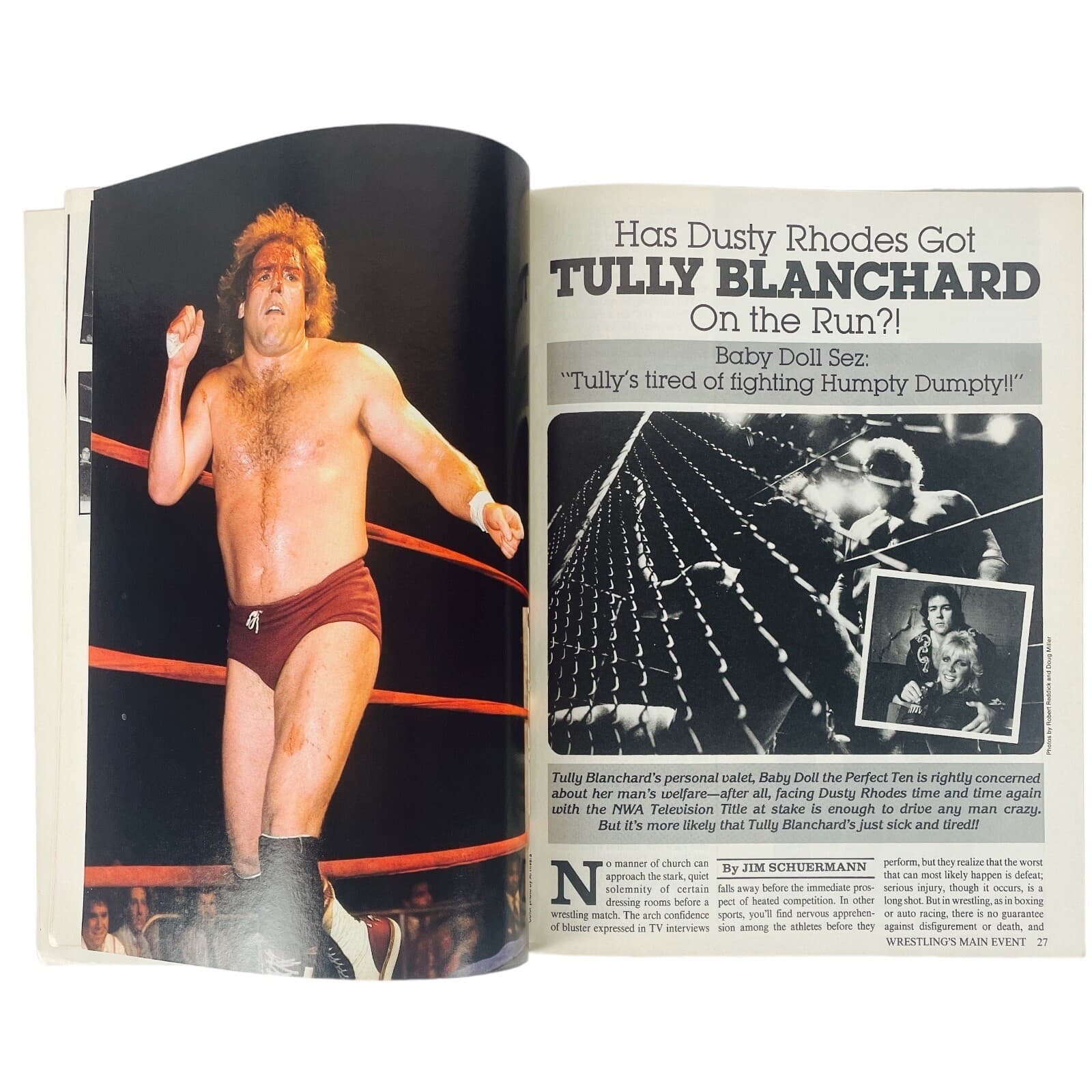 Steamboat Von Erich Flair Wrestlings Main Event Magazine Sept 1985 NWA WWF AWA - Thumbnail 8