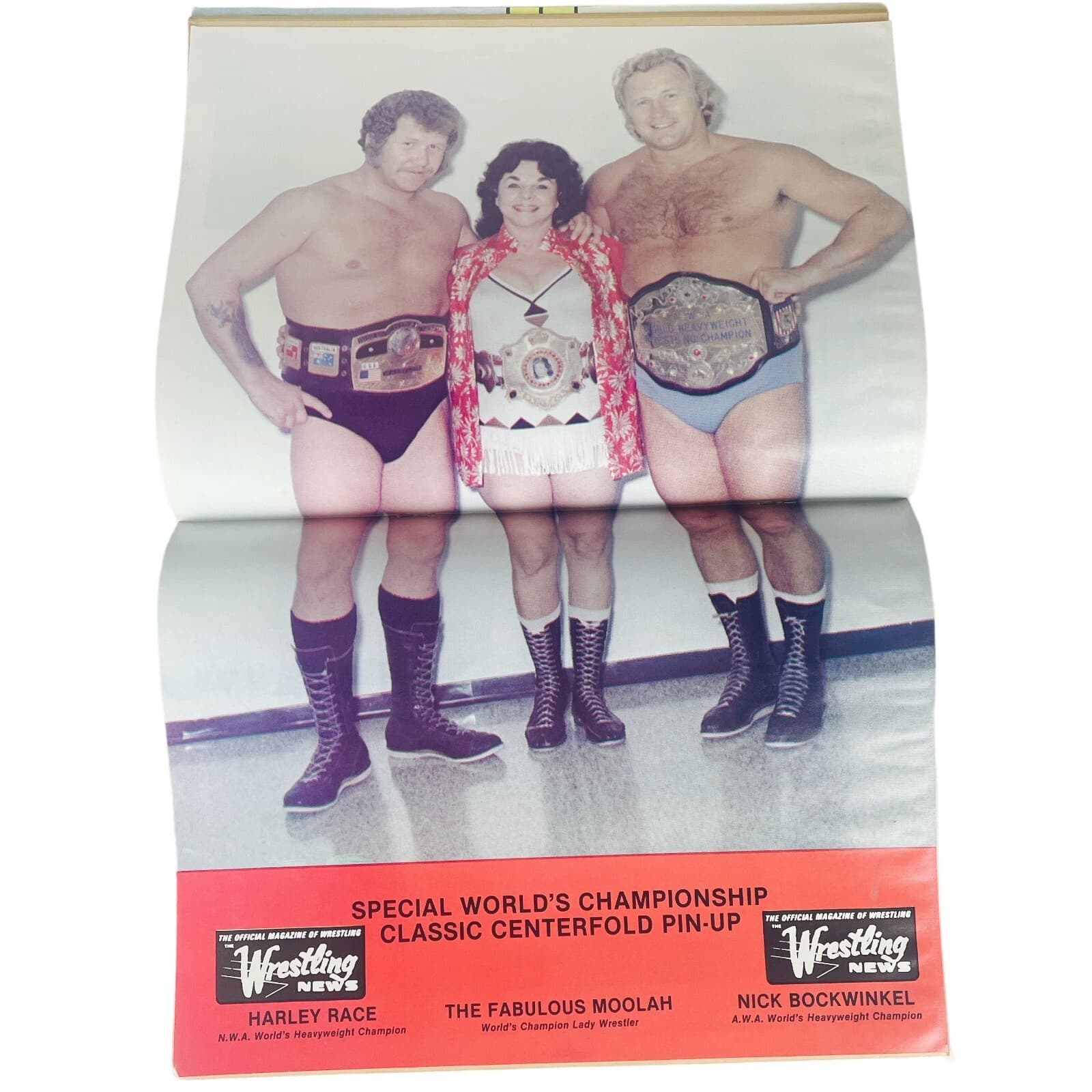 Vintage Rings Wrestling Magazine Nov 1983 Poster Intact Race Bockwinkel Moolah - Thumbnail 10