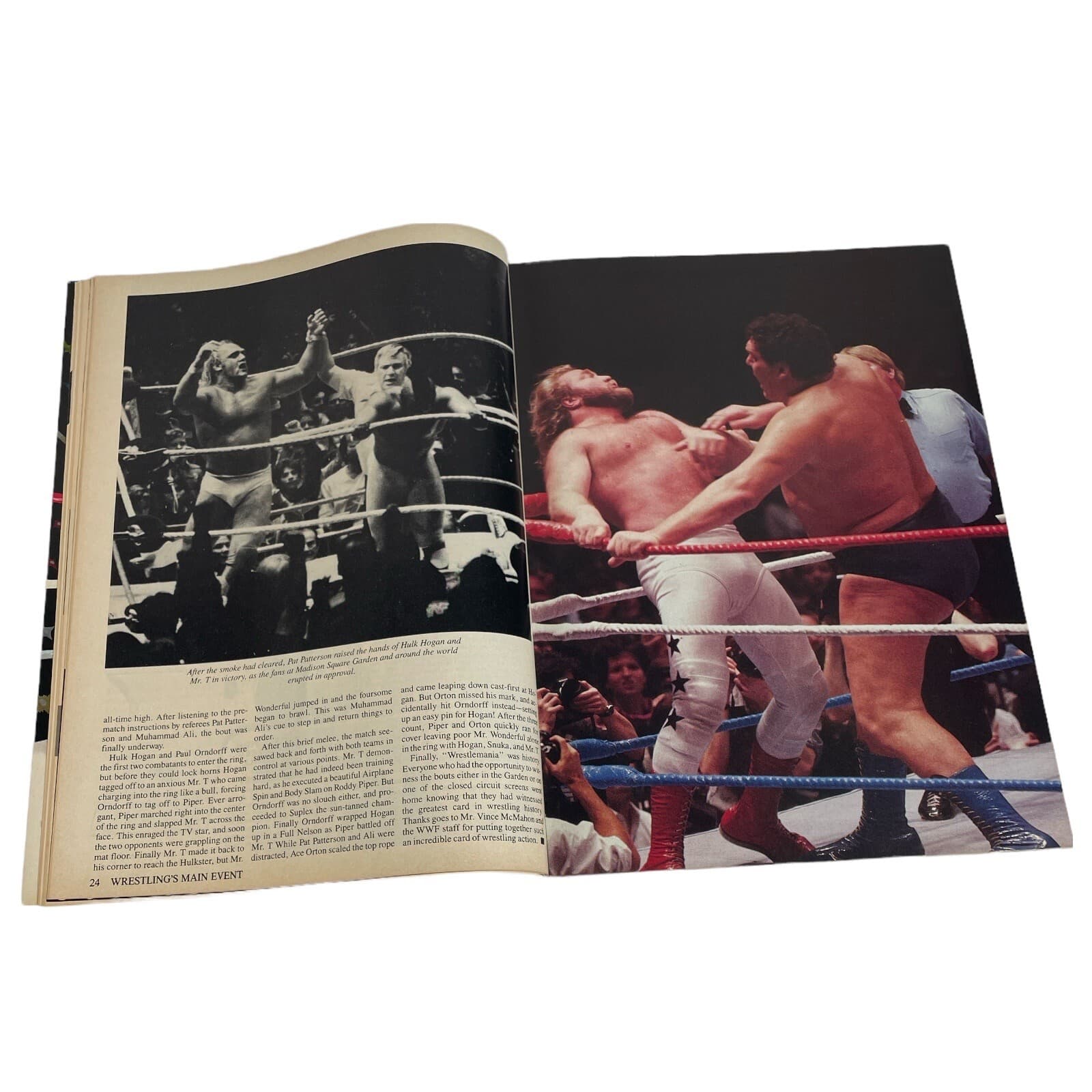 Hulk Hogan Mr T WrestleMania 1 Wrestlings Main Event Magazine July 1985 WWF NWA - Thumbnail 8