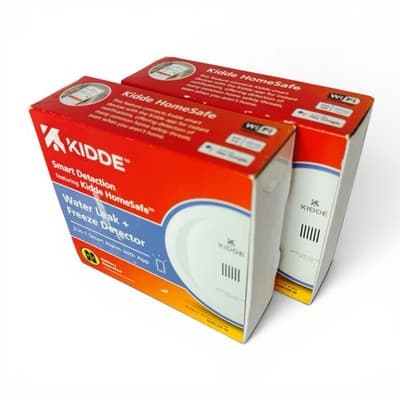 Kidde Smart Water Leak and Freeze Detector WiFi Alexa Google 60WLDR-W Lot Of 2 - Image 1