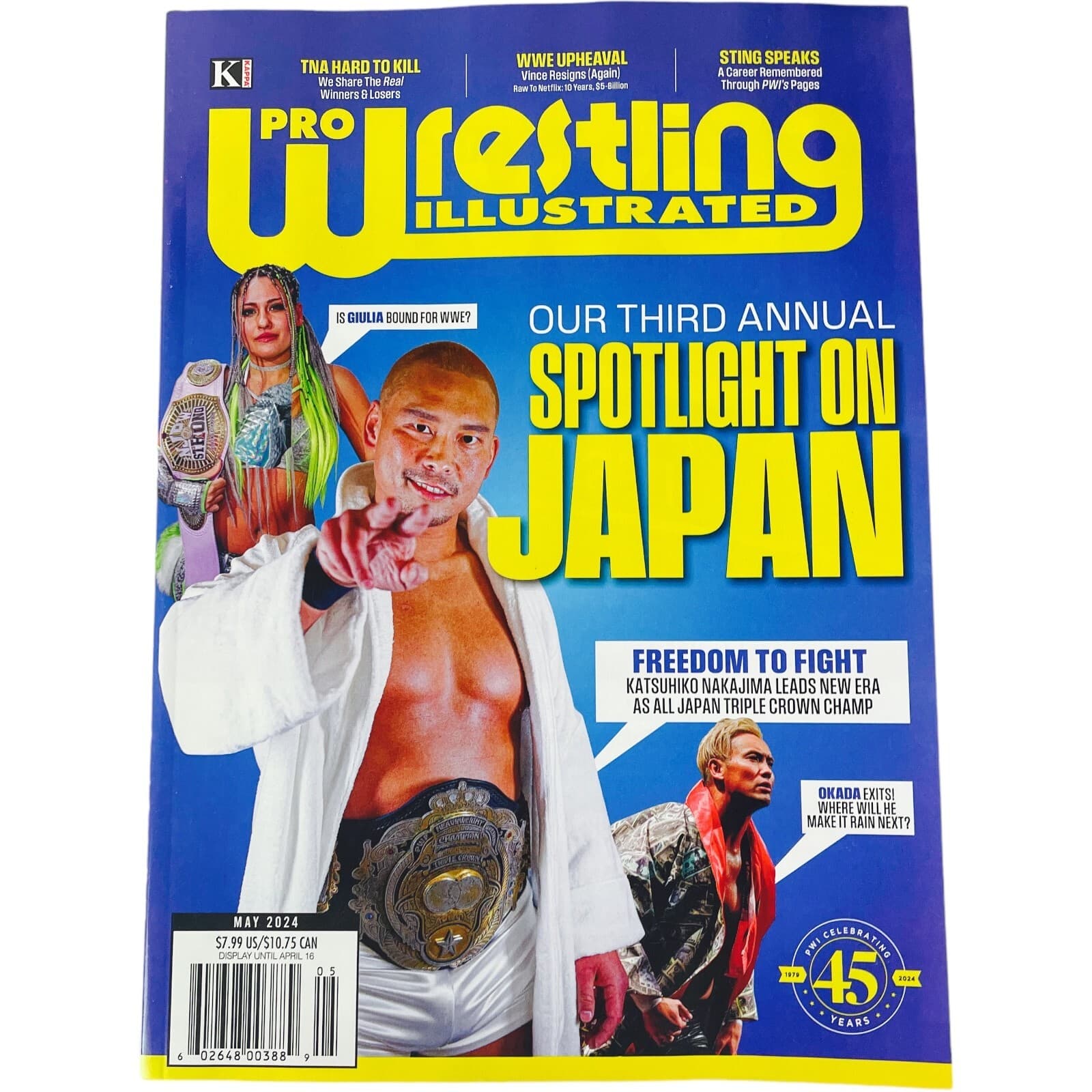 PWI Magazine Pro Wrestling Illustrated May 2024 Kazuchika Okada Sting WWE AEW - Thumbnail 7