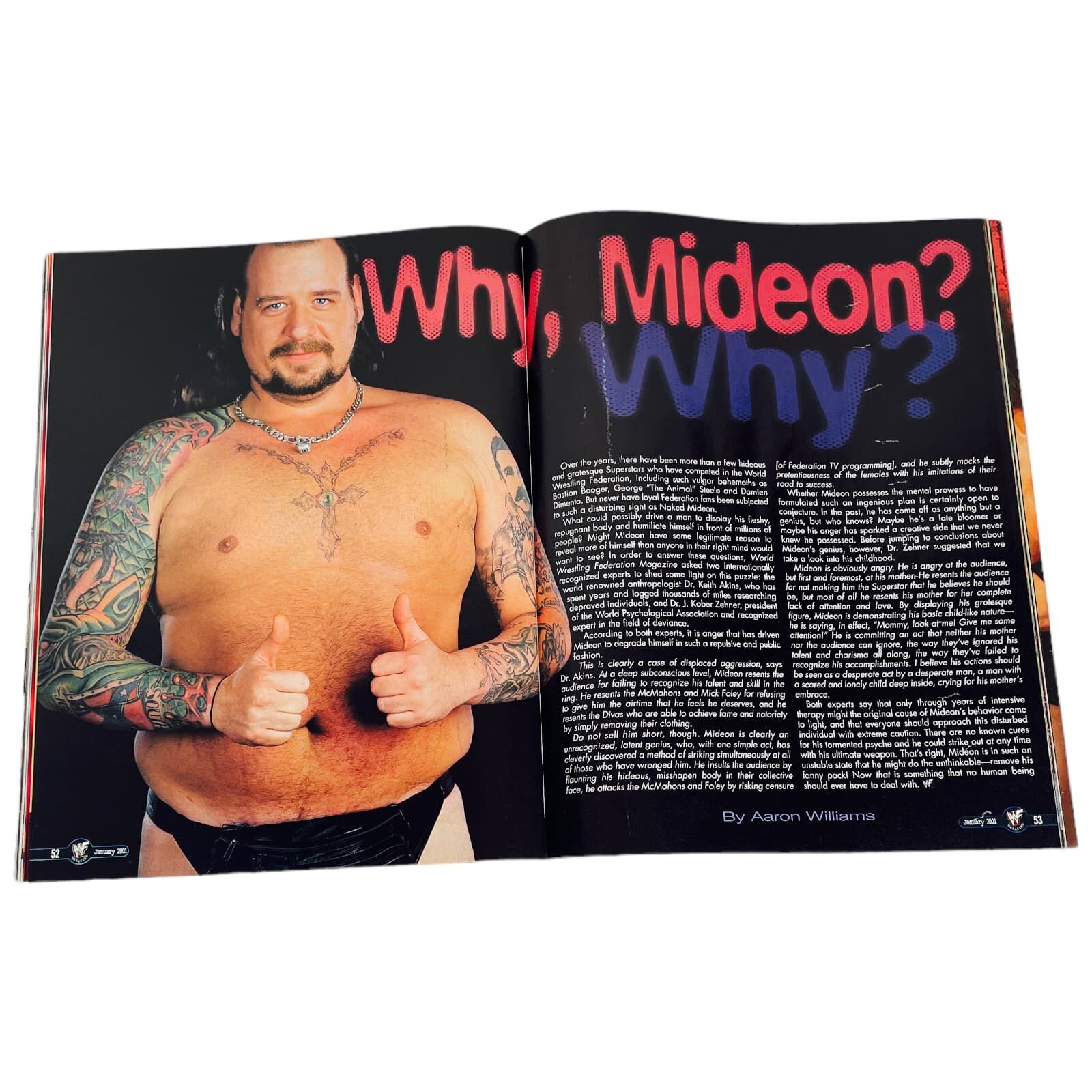 Tazz WWF Magazine Jan 2001 Kurt Angle Brian Christopher Scotty 2 Hotty WWE ECW - Thumbnail 14