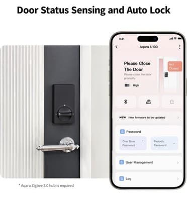 Aqara Smart Lock U50 Keyless Entry Bluetooth App Remote Alexa Google Apple IFTTT - Thumbnail 5