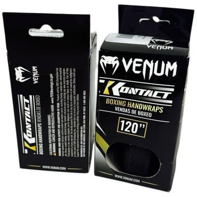Venum Black White Kontact Boxing Handwraps 120" MMA UFC Lot Of 2 4 Wraps Total - Thumbnail 13