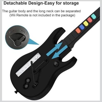 NBCP Wireless Guitar Controller for Nintendo Wii for Guitar Hero / Rock Band 2 - Thumbnail 9