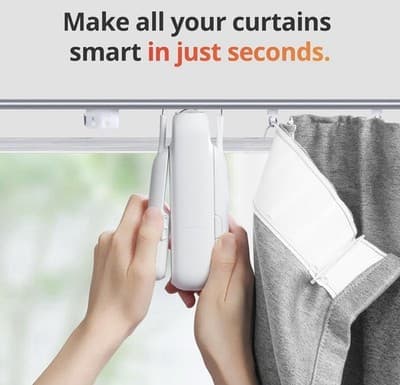 SwitchBot Automatic Curtain Opener 3 U Rail Bluetooth Remote Control WiFi Smart - Thumbnail 3
