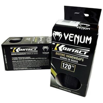 Venum Black White Kontact Boxing Handwraps 120" MMA UFC Lot Of 2 4 Wraps Total - Thumbnail 10