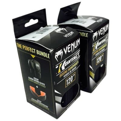 Venum Black White Kontact Boxing Handwraps 120" MMA UFC Lot Of 2 4 Wraps Total - Thumbnail 5