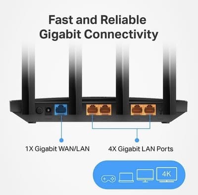 TP-Link AC1200 Gigabit WiFi Router Archer A6 Dual Band MU-MIMO Wireless - Thumbnail 10