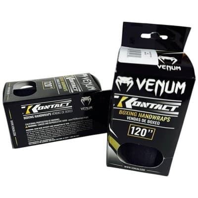 Venum Black White Kontact Boxing Handwraps 120" MMA UFC Lot Of 2 4 Wraps Total - Thumbnail 6