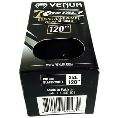 Venum Black White Kontact Boxing Handwraps 120" MMA UFC Lot Of 2 4 Wraps Total - Thumbnail 18