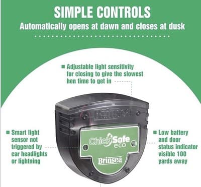 Brinsea ChickSafe Advance Automatic Chicken Coop Door Opener Safety Sensor - Thumbnail 3