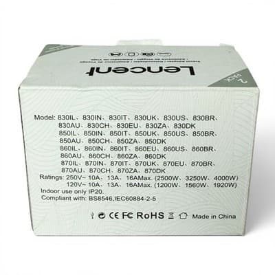 Lencent Travel Adapter Plug Universal International Power Converter Kit - Thumbnail 5