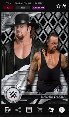 Topps Slam WWE 2025 The UNDERTAKER Standouts Face Of The Franchise 1000GC - Thumbnail 5