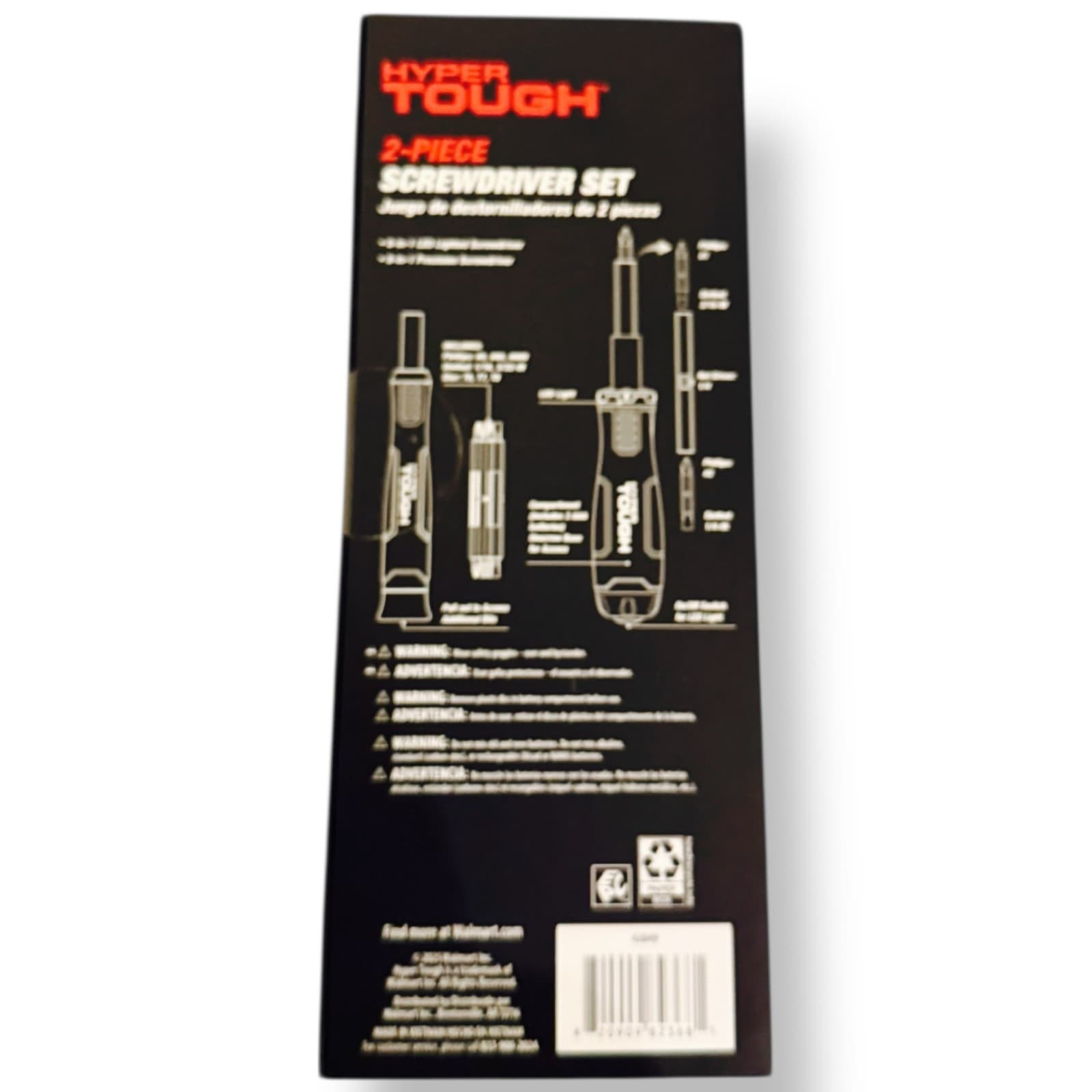 Hyper Tough 2-Piece LED Lighted 6-in-1 and 8-in-1 Precision Screwdriver Set NEW - Thumbnail 13