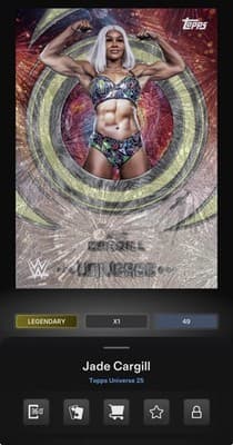 WWE Topps Slam JADE CARGILL Universe 2026 Blast Base Exclusive 50gc Digital - Image 1