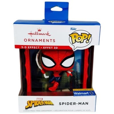 Marvel SpiderMan Funko Pop Hallmark Christmas Tree Ornament Exclusive 2025 - Image 1