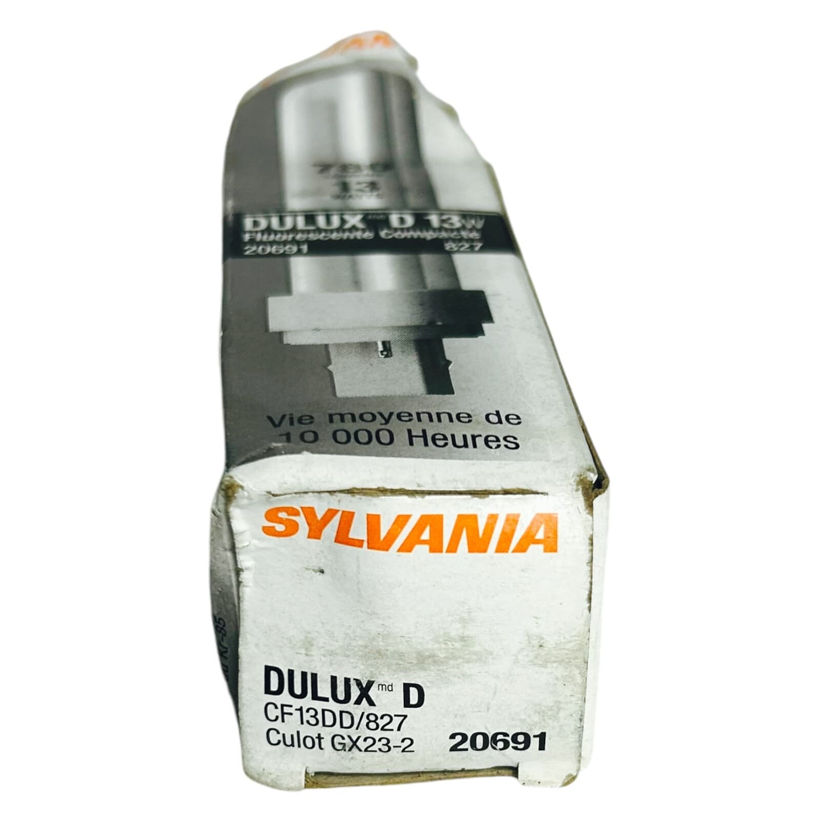 Sylvania CF13DD/827 Dulux D Bulb 13W Fluorescent 20691 CFL Light Bulb 2 Pin - Thumbnail 4