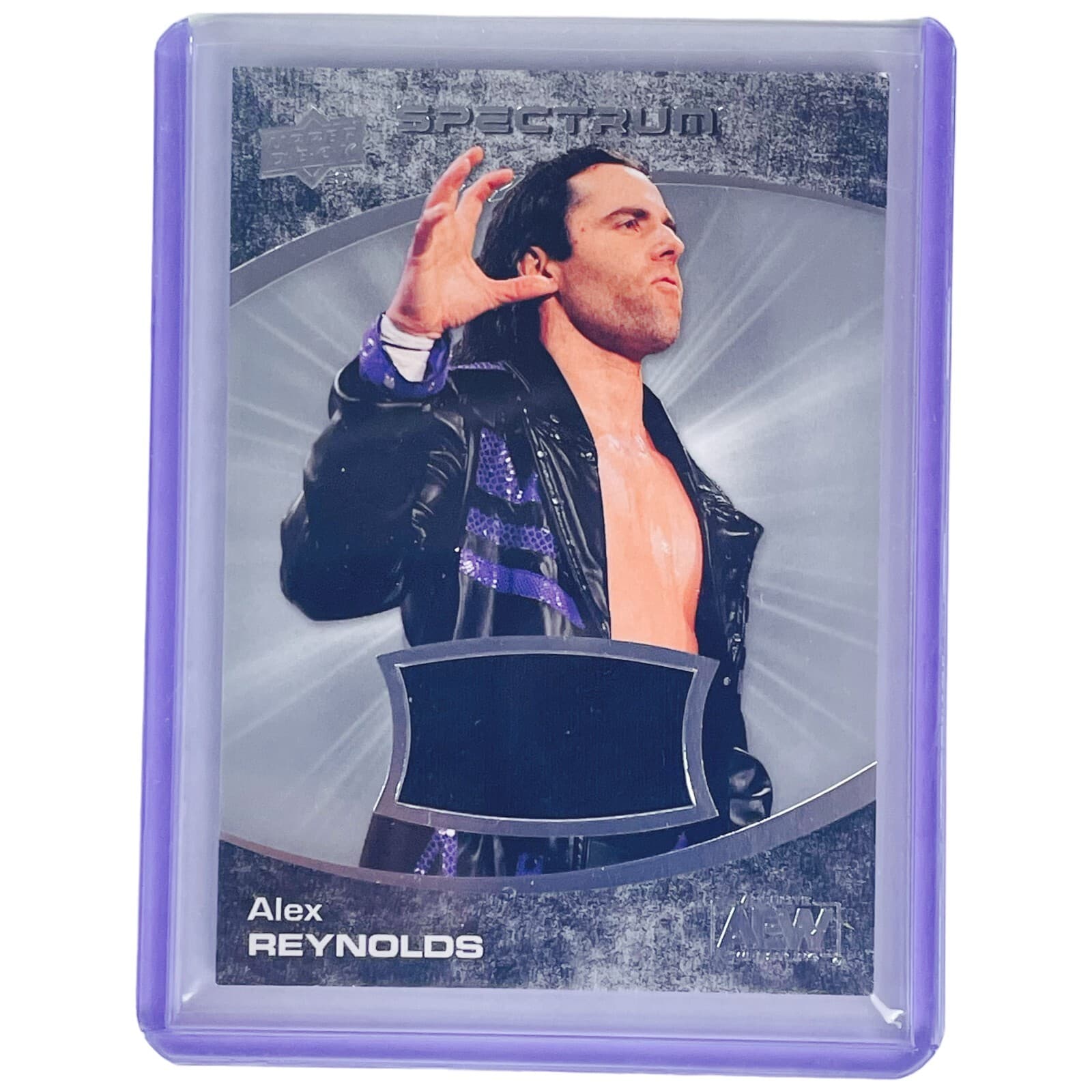 2021 Upper Deck AEW Spectrum Alex Reynolds Wrestling Memorabilia Relic SP Insert - Thumbnail 10