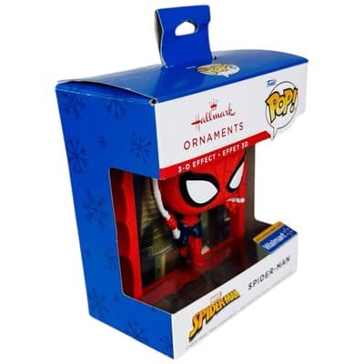 Marvel SpiderMan Funko Pop Hallmark Christmas Tree Ornament Exclusive 2025 - Thumbnail 2