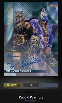 WWE Topps Slam KABUKI WARRIORS Luminaries 26 Hoard Challenge 30gc Digital - Thumbnail 3